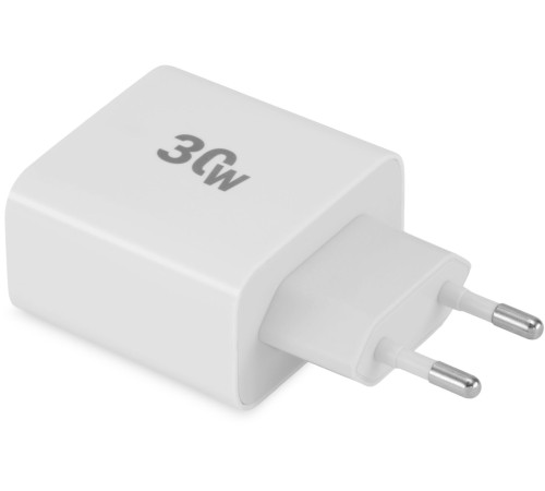 Сетевое зар./устр. Digma DGW3D 30W 3A (PD+QC) USB-C/USB-A универсальное белый (DGW3D0F110WH) Сетевое зар./устр. Digma DGW3D 30W 3A (PD+QC) USB-C/USB-A универсальное белый (DGW3D0F110WH)