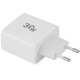 Сетевое зар./устр. Digma DGW3D 30W 3A (PD+QC) USB-C/USB-A универсальное белый (DGW3D0F110WH)