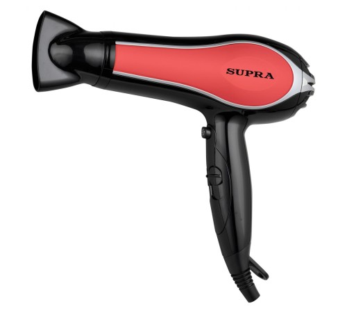 Фен Supra PHS-2206L 2200Вт черный/красный Фен Supra PHS-2206L 2200Вт черный/красный