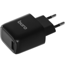 Сетевое зар./устр. Buro BUWG1 18W 3A (QC) USB-A универсальное черный (BUWG18P100BK)