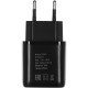 Сетевое зар./устр. Buro BUWG1 18W 3A (QC) USB-A универсальное черный (BUWG18P100BK)