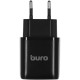 Сетевое зар./устр. Buro BUWG1 18W 3A (QC) USB-A универсальное черный (BUWG18P100BK)