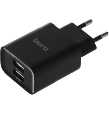 Сетевое зар./устр. Buro BUWE1 10.5W 2.1A 2xUSB универсальное черный (BUWE10S200BK)