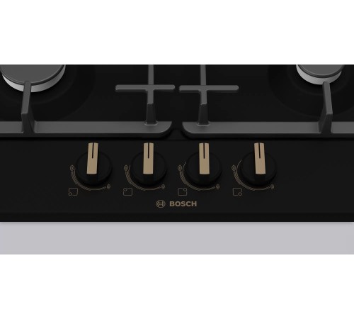 Газовая варочная поверхность Bosch Serie 4 PGP6B3B92R черный Газовая варочная поверхность Bosch Serie 4 PGP6B3B92R черный