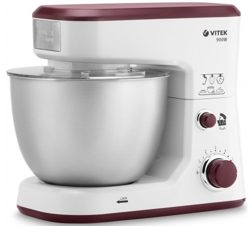 Миксер планетарный Vitek VT-1432 900Вт белый Миксер планетарный Vitek VT-1432 900Вт белый