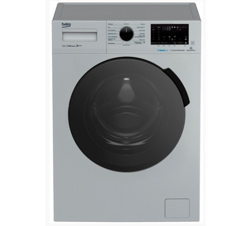 Стиральная машина Beko WSPE7H616S класс: A+++ загр.фронтальная макс.:7.5кг серебристый инвертер Стиральная машина Beko WSPE7H616S класс: A+++ загр.фронтальная макс.:7.5кг серебристый инвертер