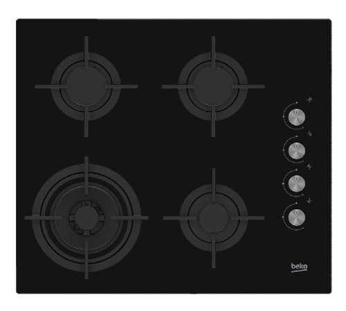 Газовая варочная поверхность Beko HILW64122S черный Газовая варочная поверхность Beko HILW64122S черный