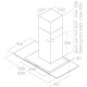 Вытяжка каминная Elica Flat GLASS IX/A/60 нержавеющая сталь управление: кнопочное (1 мотор)