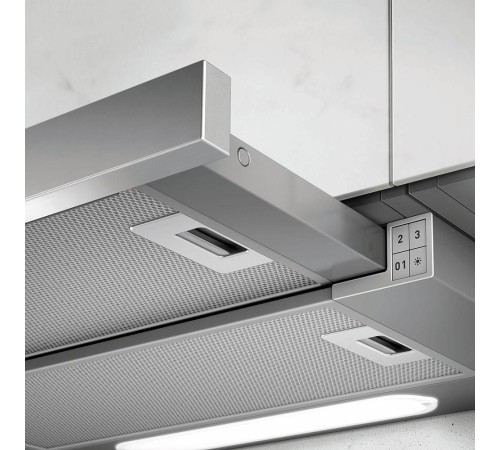 Вытяжка встраиваемая Elica Elite 14 Lux GRIX/A/50 серебристый управление: кнопочное (1 мотор)