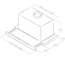 Вытяжка встраиваемая Elica Elite 14 Lux WH/A/50 белый управление: кнопочное (1 мотор)