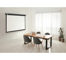 Экран Cactus 150x150см Wallscreen CS-PSW-150X150-SG 1:1 настенно-потолочный рулонный серый