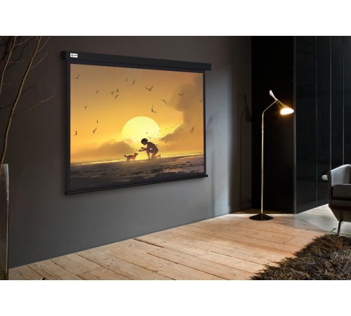 Экран Cactus 150x150см Wallscreen CS-PSW-150X150-BK 1:1 настенно-потолочный рулонный черный Экран Cactus 150x150см Wallscreen CS-PSW-150X150-BK 1:1 настенно-потолочный рулонный черный