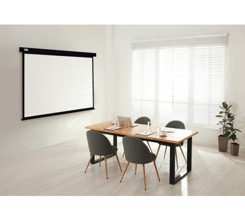 Экран Cactus 150x150см Wallscreen CS-PSW-150X150-BK 1:1 настенно-потолочный рулонный черный Экран Cactus 150x150см Wallscreen CS-PSW-150X150-BK 1:1 настенно-потолочный рулонный черный