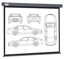 Экран Cactus 168x299см Wallscreen CS-PSW-168X299-SG 16:9 настенно-потолочный рулонный серый
