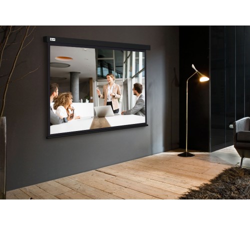 Экран Cactus 168x299см Wallscreen CS-PSW-168X299-BK 16:9 настенно-потолочный рулонный черный Экран Cactus 168x299см Wallscreen CS-PSW-168X299-BK 16:9 настенно-потолочный рулонный черный
