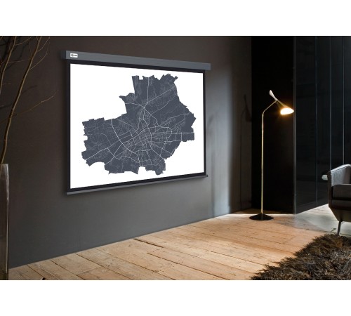 Экран Cactus 180x180см Wallscreen CS-PSW-180X180-SG 1:1 настенно-потолочный рулонный серый Экран Cactus 180x180см Wallscreen CS-PSW-180X180-SG 1:1 настенно-потолочный рулонный серый