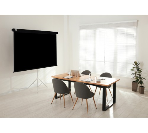 Экран Cactus 183x244см Wallscreen CS-PSW-183X244-BK 4:3 настенно-потолочный рулонный черный