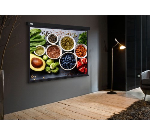 Экран Cactus 187x332см Wallscreen CS-PSW-187X332-BK 16:9 настенно-потолочный рулонный черный