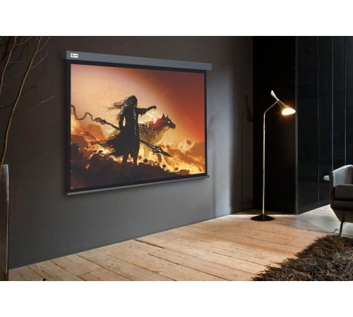 Экран Cactus 213x213см Wallscreen CS-PSW-213X213-SG 1:1 настенно-потолочный рулонный серый Экран Cactus 213x213см Wallscreen CS-PSW-213X213-SG 1:1 настенно-потолочный рулонный серый