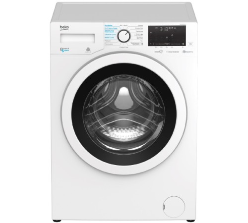 Стиральная машина Beko WDW85636B3 класс: B загр.фронтальная макс.:8кг (с сушкой) белый инвертер Стиральная машина Beko WDW85636B3 класс: B загр.фронтальная макс.:8кг (с сушкой) белый инвертер