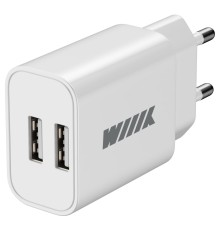 Сетевое зар./устр. Wiiix UNN-1-2-01 2.4A 2xUSB универсальное белый