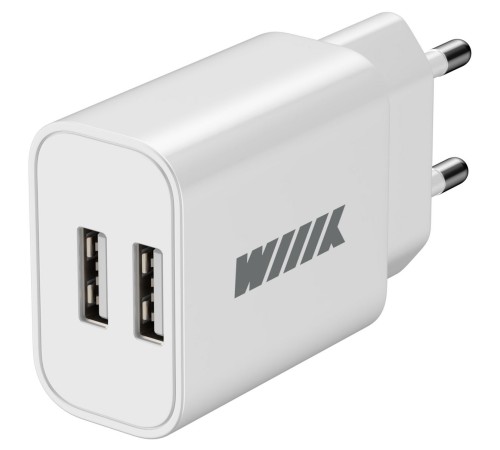 Сетевое зар./устр. Wiiix UNN-1-2-01 2.4A 2xUSB универсальное белый Сетевое зар./устр. Wiiix UNN-1-2-01 2.4A 2xUSB универсальное белый