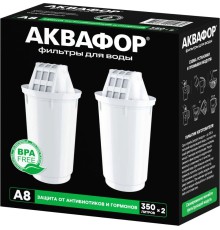 Картридж Аквафор A8 для кувшинов ресурс:350л (упак.:2шт)