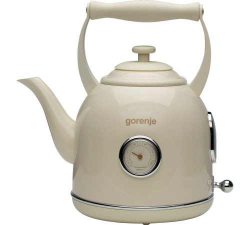 Чайник электрический Gorenje K17CLINGOR 1.7л. 2000Вт бежевый корпус: металл/пластик