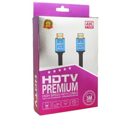 Кабель аудио-видео Premier 11242 HDMI (m)/HDMI (m) 3м. позолоч.конт. черный Кабель аудио-видео Premier 11242 HDMI (m)/HDMI (m) 3м. позолоч.конт. черный