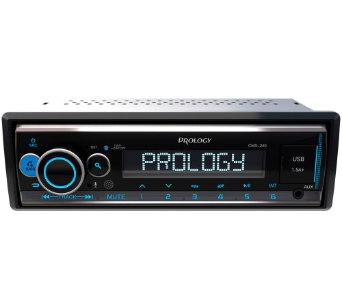 Автомагнитола Prology CMX-240 1DIN 4x55Вт v4.2 AUX 3 ПДУ (PRCMX240) Автомагнитола Prology CMX-240 1DIN 4x55Вт v4.2 AUX 3 ПДУ (PRCMX240)
