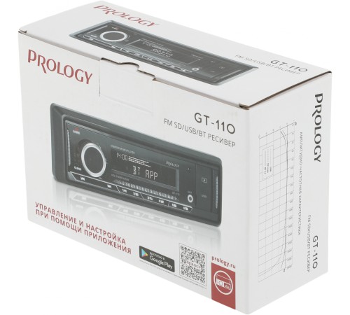 Автомагнитола Prology GT-110 1DIN 4x55Вт v4.2 (PRGT110) Автомагнитола Prology GT-110 1DIN 4x55Вт v4.2 (PRGT110)