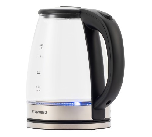 Чайник электрический Starwind SKG4777 1.8л. 2000Вт черный/прозрачный корпус: стекло Чайник электрический Starwind SKG4777 1.8л. 2000Вт черный/прозрачный корпус: стекло