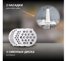 Мясорубка Hyundai HY-MG6491 1900Вт черный