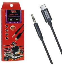 Кабель-переходник акустический Premier CQ002 USB Type-C (m)/Jack 3.5 (m) 1м. черный (A2503)