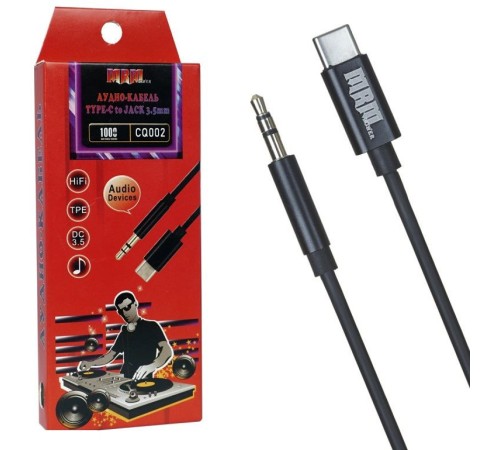 Кабель-переходник акустический Premier CQ002 USB Type-C (m)/Jack 3.5 (m) 1м. черный (A2503) Кабель-переходник акустический Premier CQ002 USB Type-C (m)/Jack 3.5 (m) 1м. черный (A2503)