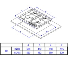 Газовая варочная поверхность Weissgauff HGG 641 WEB белый