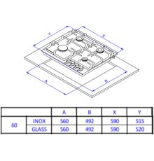 Газовая варочная поверхность Weissgauff HGG 641 WEB белый