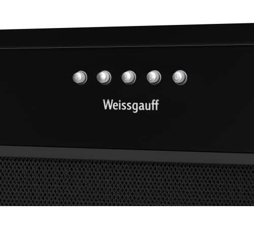 Вытяжка встраиваемая Weissgauff Alpha 50 PB BL черный управление: кнопочное (1 мотор) Вытяжка встраиваемая Weissgauff Alpha 50 PB BL черный управление: кнопочное (1 мотор)