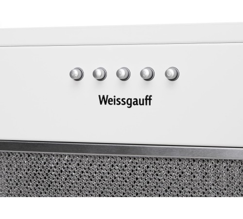 Вытяжка встраиваемая Weissgauff Alpha 50 PB WH белый управление: кнопочное (1 мотор) Вытяжка встраиваемая Weissgauff Alpha 50 PB WH белый управление: кнопочное (1 мотор)