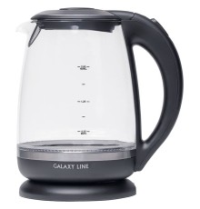 Чайник электрический Galaxy Line GL 0559 2л. 2200Вт черный корпус: стекло (ГЛ0559Л)
