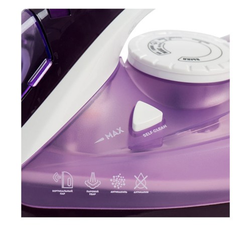 Утюг Galaxy Line GL 6124 2500Вт фиолетовый/белый Утюг Galaxy Line GL 6124 2500Вт фиолетовый/белый
