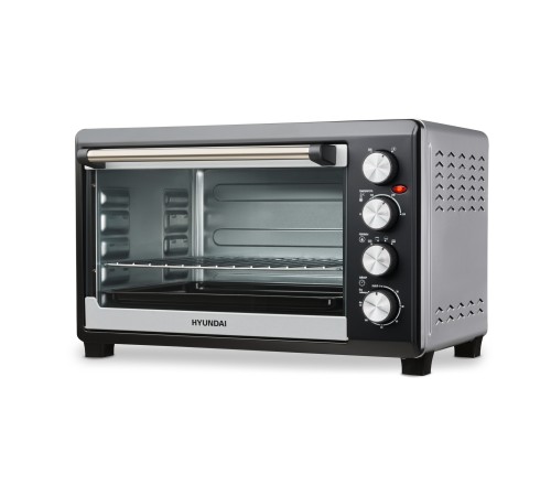 Мини-печь Hyundai MIO-HY075 38л. 2000Вт серебристый/черный Мини-печь Hyundai MIO-HY075 38л. 2000Вт серебристый/черный