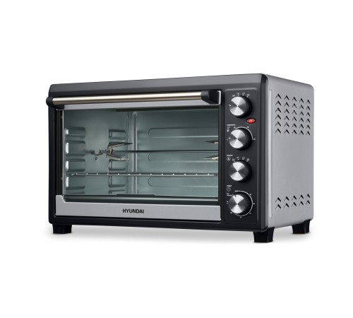 Мини-печь Hyundai MIO-HY076 45л. 2000Вт серебристый/черный Мини-печь Hyundai MIO-HY076 45л. 2000Вт серебристый/черный