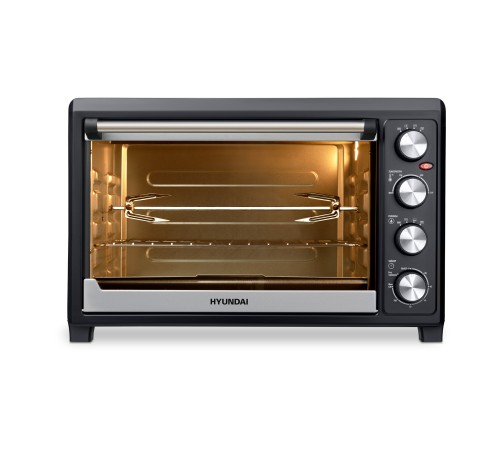 Мини-печь Hyundai MIO-HY076 45л. 2000Вт серебристый/черный Мини-печь Hyundai MIO-HY076 45л. 2000Вт серебристый/черный