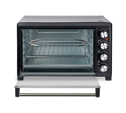 Мини-печь Hyundai MIO-HY076 45л. 2000Вт серебристый/черный Мини-печь Hyundai MIO-HY076 45л. 2000Вт серебристый/черный