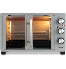 Мини-печь Hyundai MIO-HY077 30л. 1500Вт серебристый