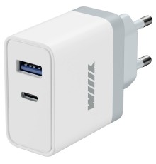 Сетевое зар./устр. Wiiix UNN-4-2-01-QC 3A+2.4A (PD+QC) USB-C/USB-A универсальное белый