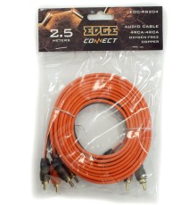 Кабель межблочный Edge EDC-RB204 2.5м черный/жёлтый (упак.:1шт)