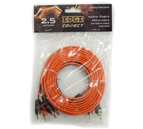 Кабель межблочный Edge EDC-RB204 2.5м черный/жёлтый (упак.:1шт) Кабель межблочный Edge EDC-RB204 2.5м черный/жёлтый (упак.:1шт)