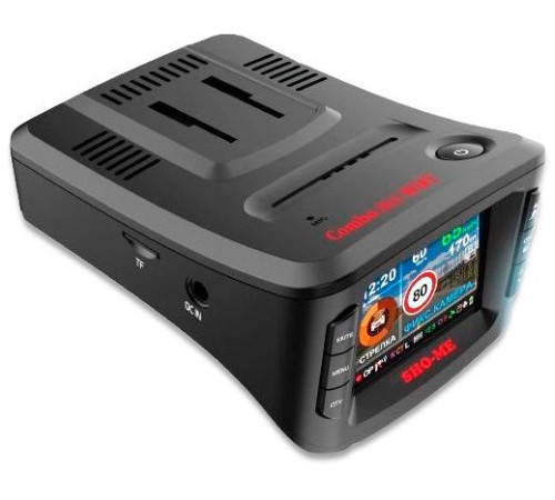 Видеорегистратор с радар-детектором Sho-Me Combo №1 WiFi GPS ГЛОНАСС черный Видеорегистратор с радар-детектором Sho-Me Combo №1 WiFi GPS ГЛОНАСС черный